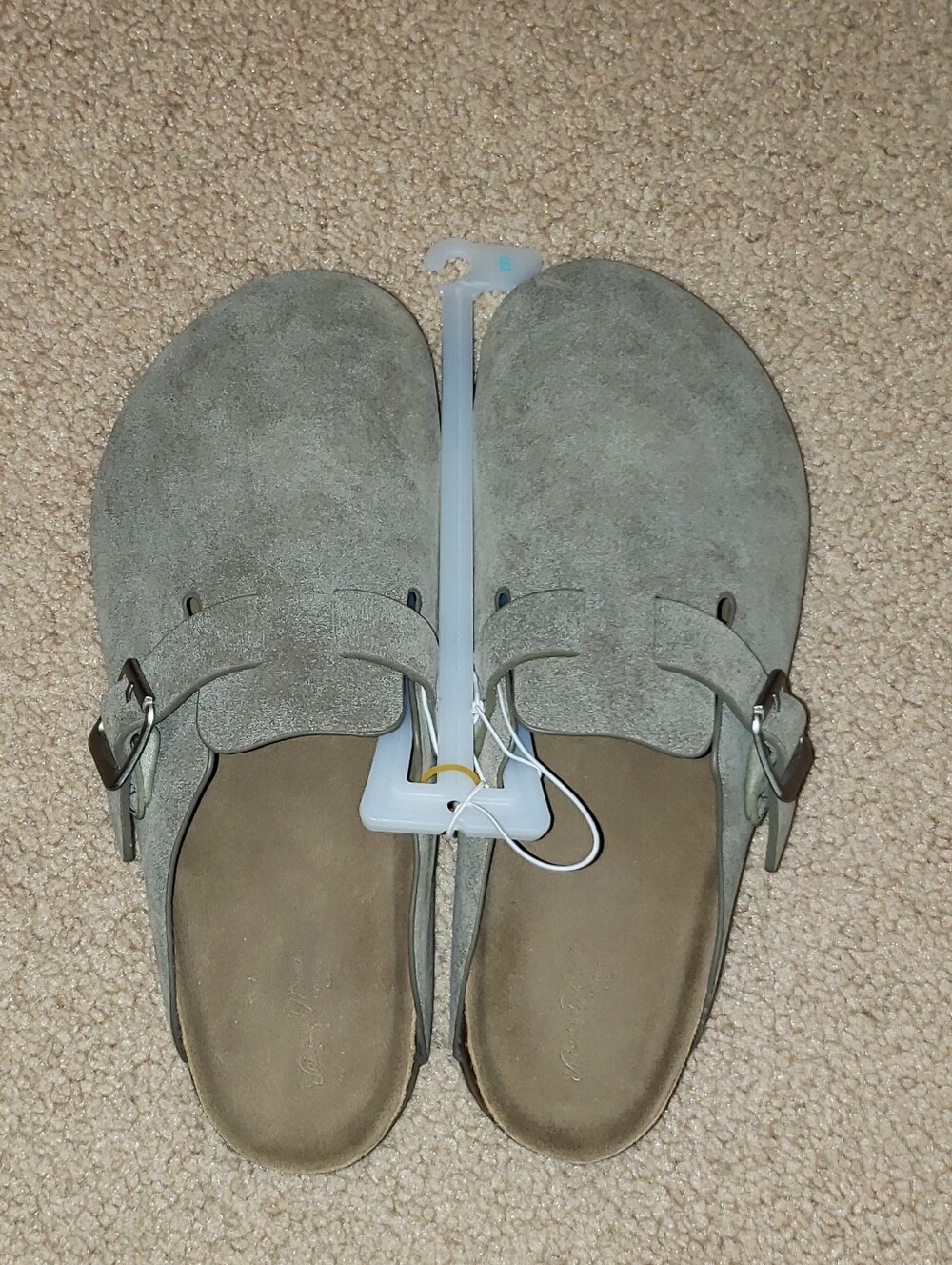 Taupe Betsy Clog Mule Flats